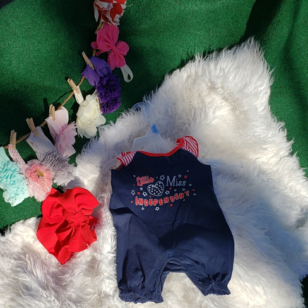 NWT "Little Miss Independent" bubble romper